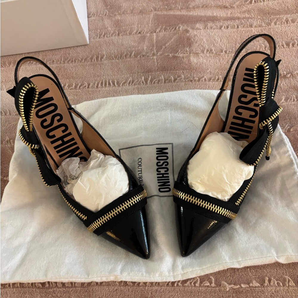 Moschino Black heels - with box and dust bag